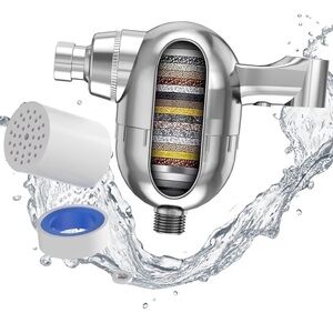 Silver Shower Filter with Multi-Layer Design